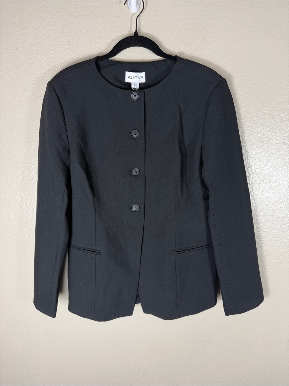 ALIGNE Daphne Waisted Blazer in Black - Picture 7 of 11